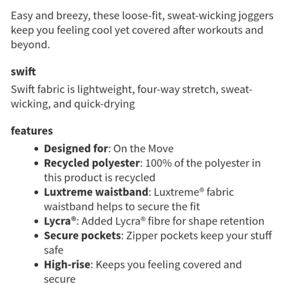 LULULEMON Sun Setter High Rise Jogger color: trench, sz 2 - Picture 13 of 13